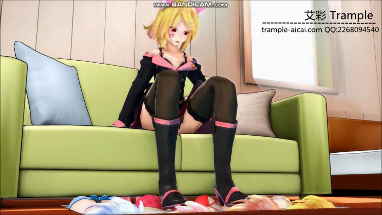 MMD动画女主玩弄四个女奴只露脸 R-190221-2 其他绳艺 第8张