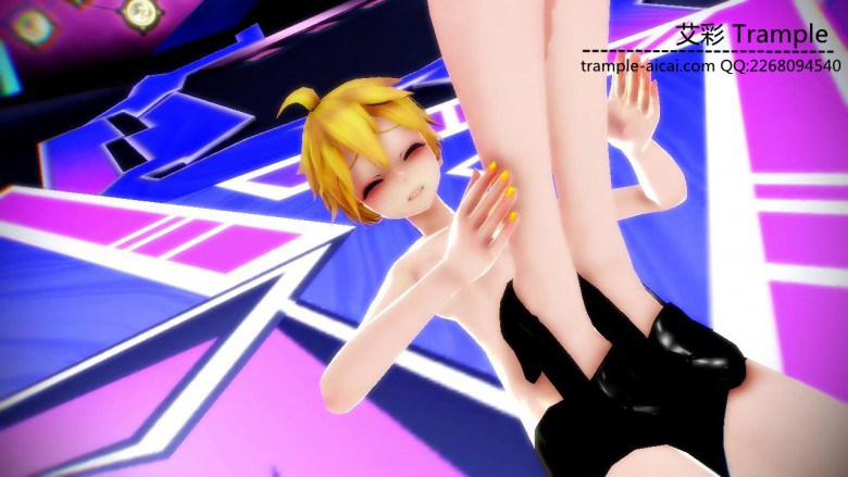 MMD 美女踩踏披萨喂食踩踏 动漫 R-190417-5 其他绳艺 第2张